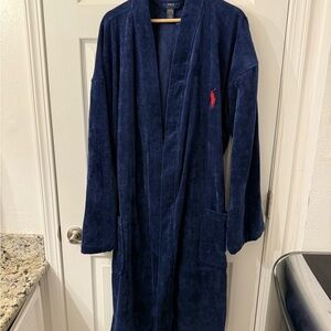 Polo Ralph Lauren Navy Bathrobe